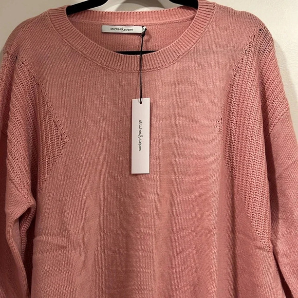 NWT Stitches and Stripes Pink Cozy Sweater Sold at Revolve 2X - Picture 3 of 5